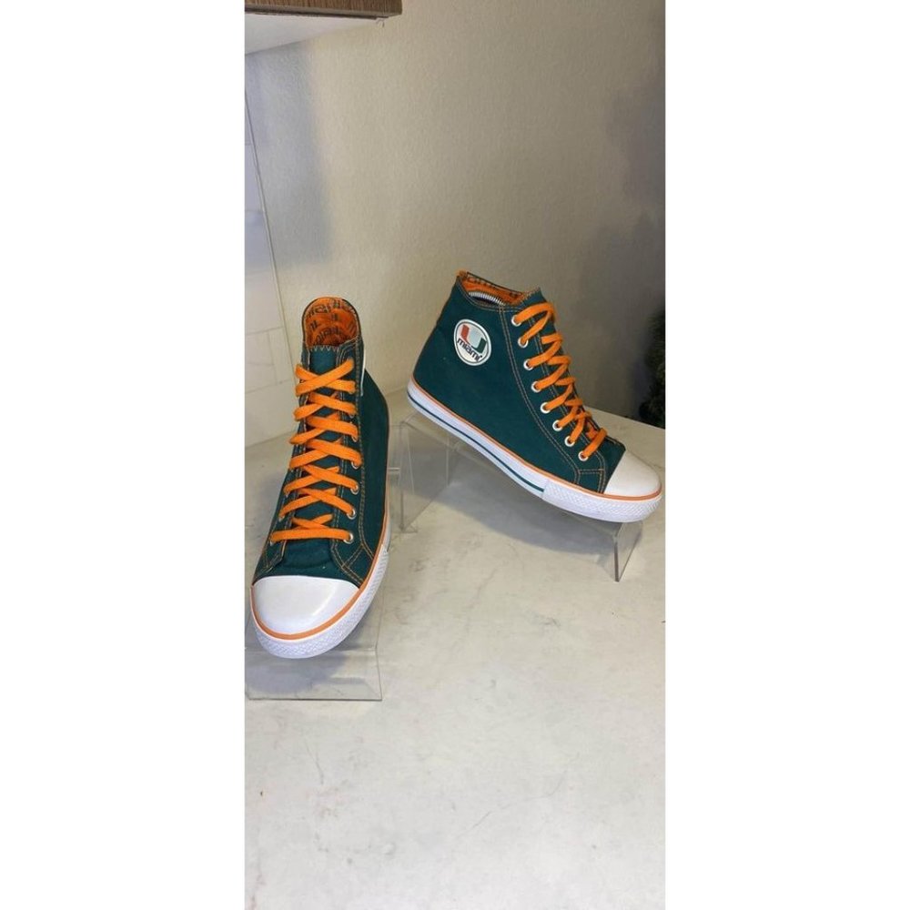 Miami Hurricanes High Top Sneakers Womens Size 7